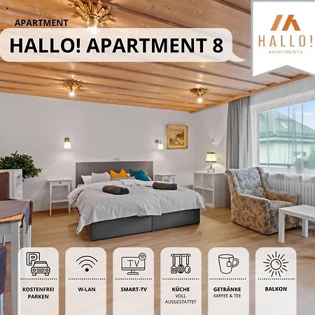 Apartment Sehr Gemütliche Ferienwohnung In Bester Lage Mit Großem Sonnenbalkon L Innenstadtnähe L 1 Minute Zum Bahnhof L Küche L Tv L Free-wlan L Willkommen Im Hallo!-apartment 8 *
